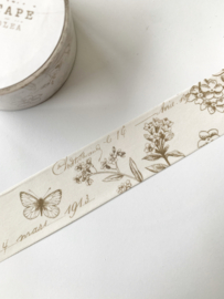 Washi tape Studio Lea - Vintage botanical vlinder