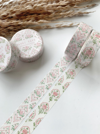 Washi tape Studio Lea - SETJE Rose Pattern RUIT/ROND