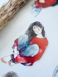 pre-cut Pet tape SAMPLE  DING.DING 42B ROOD