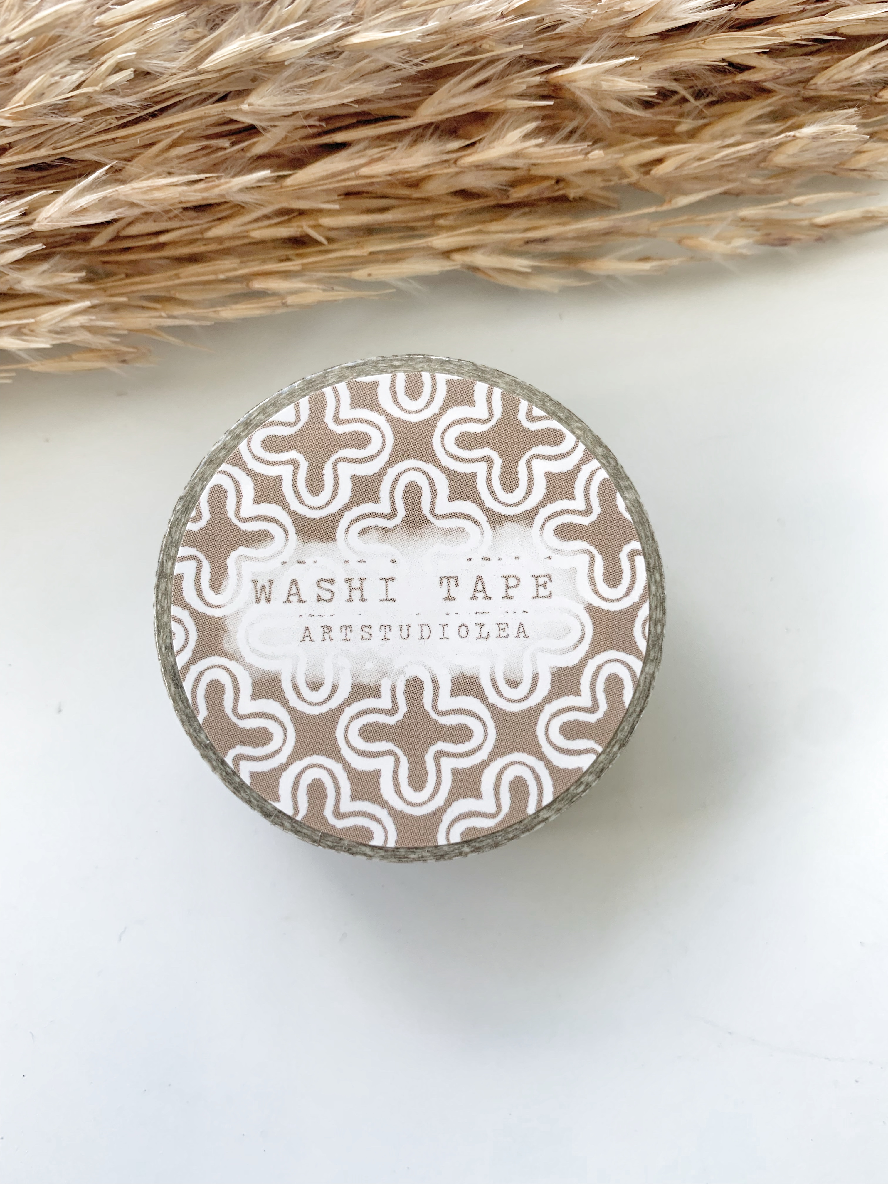 Washi tape Studio Lea - Cross Patterned BROWN