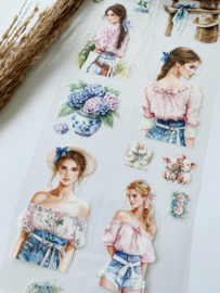 Cottage Bloom and Romantic Farmhouse KISSCUT  Sample  2.5 meter