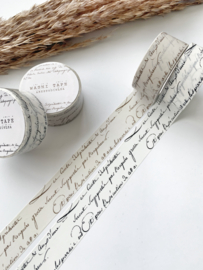 Washi tape Studio Lea -   Vintage handwriting 20mm White