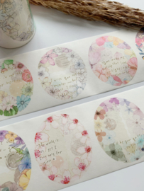 Papier Tape  Flower Scroll Special Edition 7 -  Sample