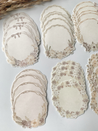 Mindwave Stickerpakketje Wreath Flake Beige