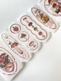 Paddestoelen Etiketten Stickers