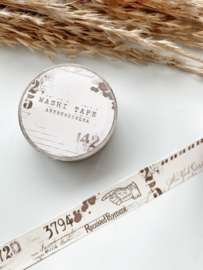 Washi tape Studio Lea - Vintage Collage Pattern BEIGE