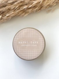 Washi tape Studio Lea - Vintage beige grid