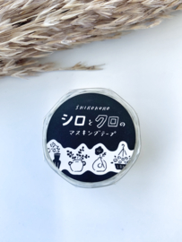 Mindwave Masking tape Black/With Flower