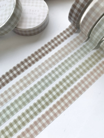 Washi tape Studio Lea - Thin soft colored gingham SETJE
