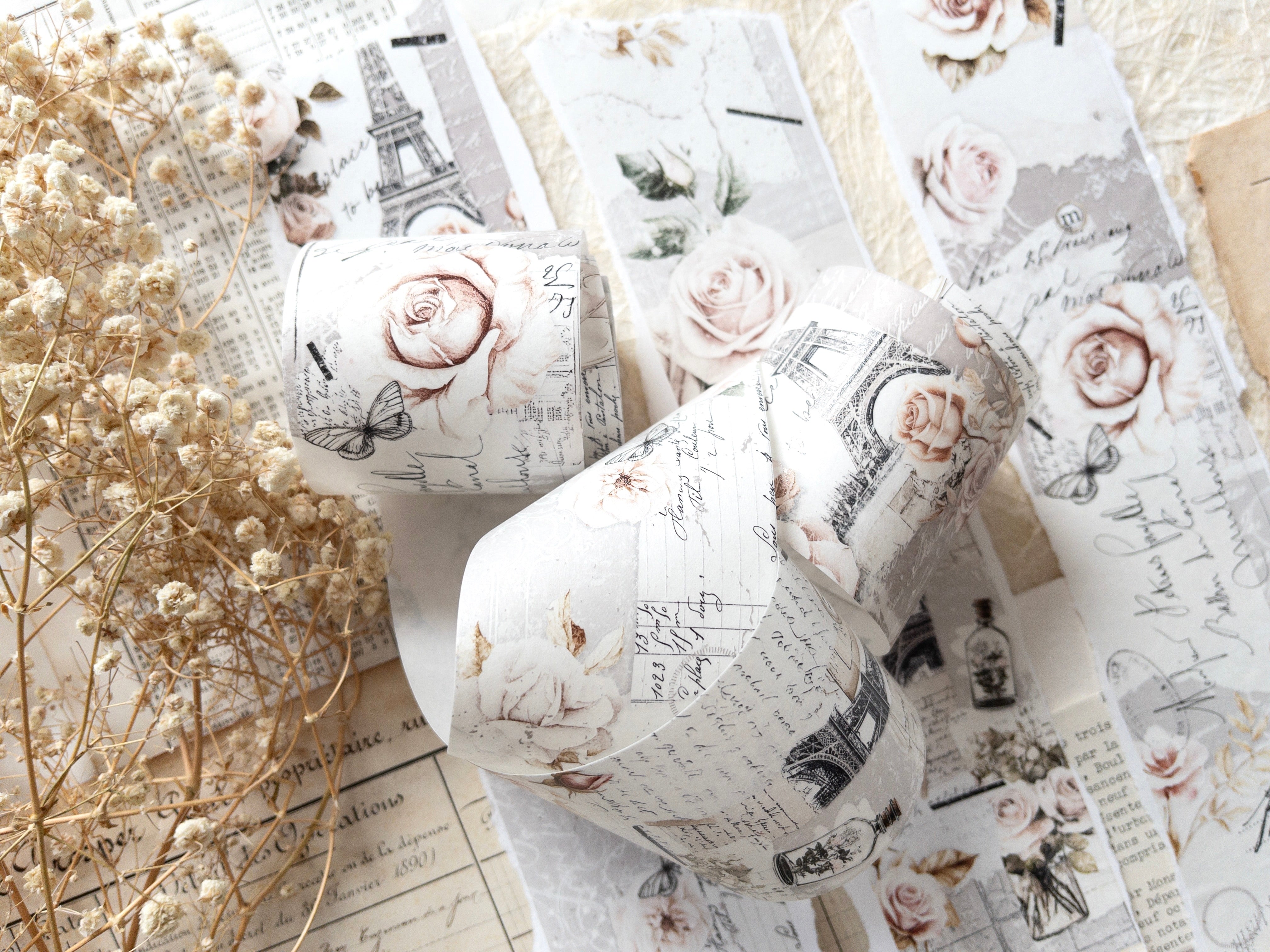 Crea with Gaby - French romance 1 rose PAPER -  SAMPLE