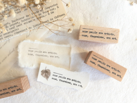 Crea with Gaby - Stempel - Some people are art