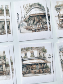Studio by Lea - sticker pakketje  Cafe in Paris Polaroid