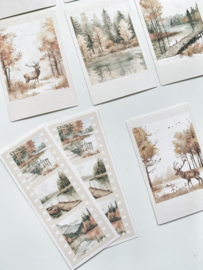 Studio by Lea - sticker pakketje  Forest  Polaroid