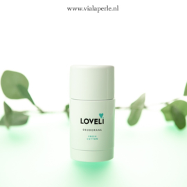 Loveli Deodorant Fresh Cotton, Puur natuurlijke deodorant stick zonder aluminium.