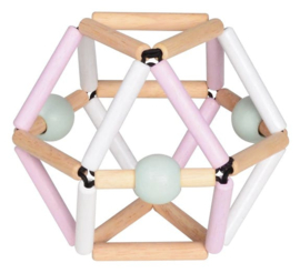 Houten Rammelaar - Roze