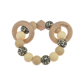 Bijtring Beige Leopard