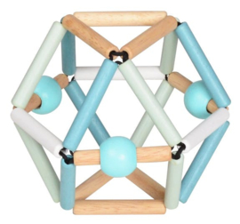 Houten Rammelaar - Blauw