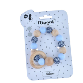 Bijtring Blauw Leopard