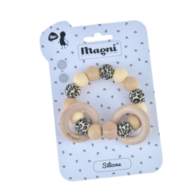 Bijtring Beige Leopard