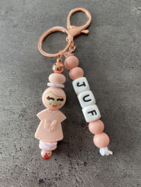 Sleutelhanger Poppetje Juf