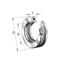 Taatslager 51103 Neutraal 17X30X9 mm