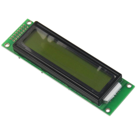 2002 LCD 5V  groen/geel backlight 20x2