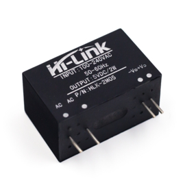 220VAC naar 5VDC 0,4A converter module HLK-2M05