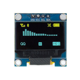 Mini OLED display geel/blauw 0.96 inch 128x64 I2C