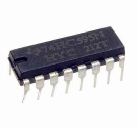 74HC595 8-bit Shift register / Schuifregister IC