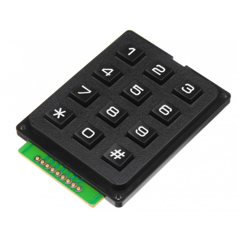 3x4 matrix keypad zwart | Schakelaars | OTRONIC Elektronica