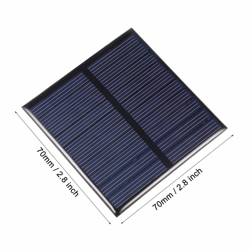 Mini zonnepaneel 70x70mm epoxy
