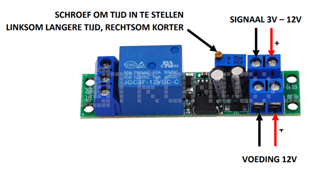 Module Relais Temporisé 12V Minuteur Temporisateur Réglable