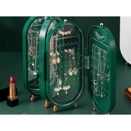 Opvouwbare opbergdoos voor sieraden - Groen