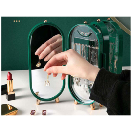 Opvouwbare opbergdoos voor sieraden - Groen