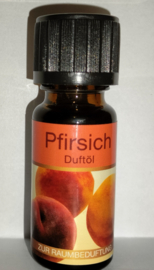 Geurolie perzik/peach 10ml in glazen fles