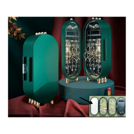 Opvouwbare opbergdoos voor sieraden - Groen