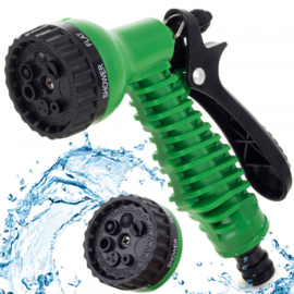 Tuinslang-pistool watersproeier, groen