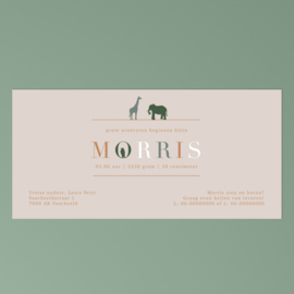 Geboortekaart Morris