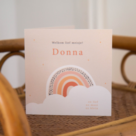 Geboortekaart Donna