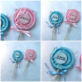 Grote lolly blauw