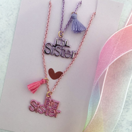 Ketting set big sister / lil sister