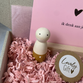 Ik denk aan je - Kaarthouder & poppetje