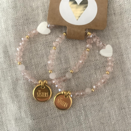 Chic armbandenset - Big sis / lil sis
