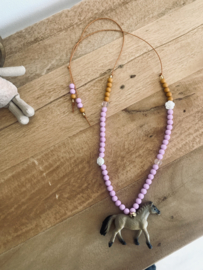Ketting paardje- lila