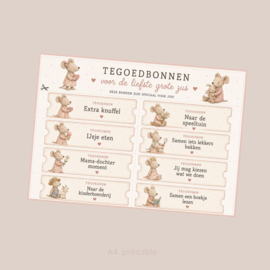 Tegoedbonnen grote zus