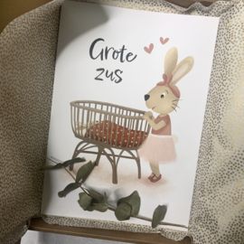 Grote zus - mooie A4 poster