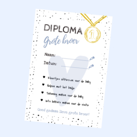 Grote broer diploma