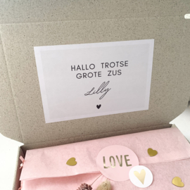 Grote zus - Gepersonaliseerd luxe cadeaupakket