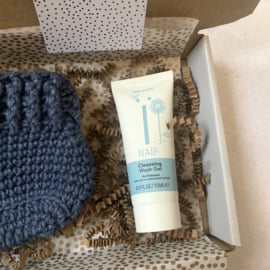 Slofjes oud blauw & Naïf