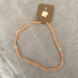 Flowerketting peachkleur